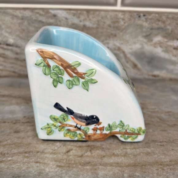 Vintage 2003 Phone Where Cell Phone Holder Ceramic Hand Painted - Picture 7 of 11